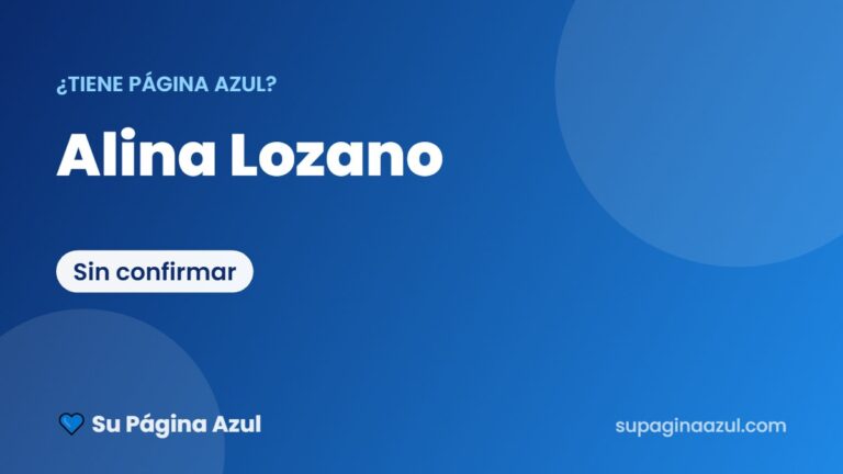 ¿Alina Lozano tiene página azul? Esto respondió «doña Nidia»